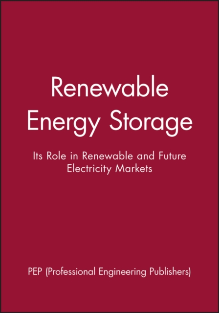 Renewable Energy Storage : Its Role in Renewable and Future Electricity Markets, Hardback Book