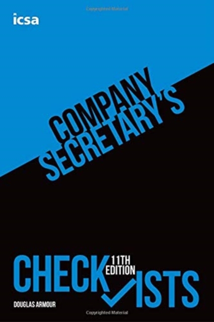 Company Secretary's Checklists, 11th edition, Paperback / softback Book