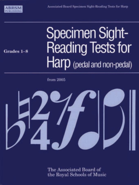 Specimen Sight-Reading Tests for Harp, Grades 1-8 (pedal and non-pedal), Sheet music Book