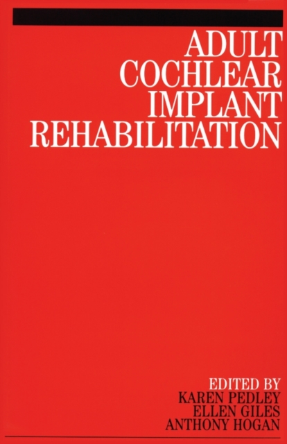 Adult Cochlear Implant Rehabilitation, Paperback / softback Book