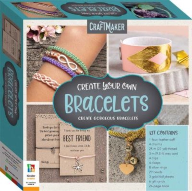 CraftMaker Create Your Own Bracelets Kit, Kit Book