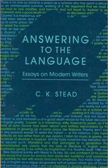 Answering to the Language : Essays on Modern Writers, Paperback / softback Book