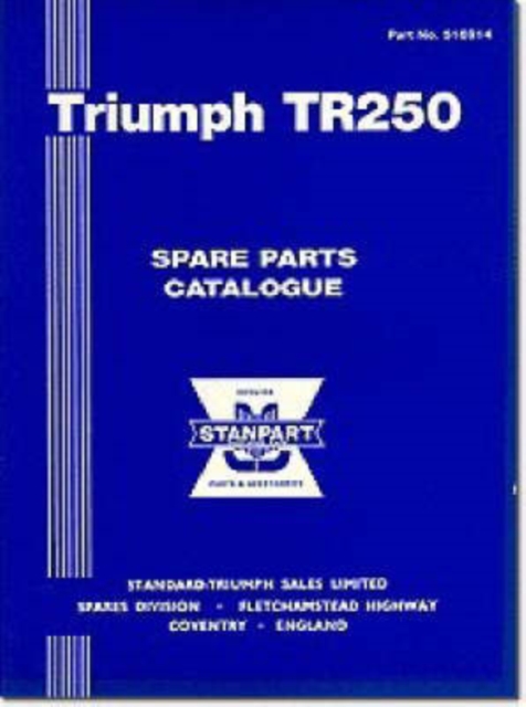 Triumph Parts Catalogue: TR250 US, Paperback Book