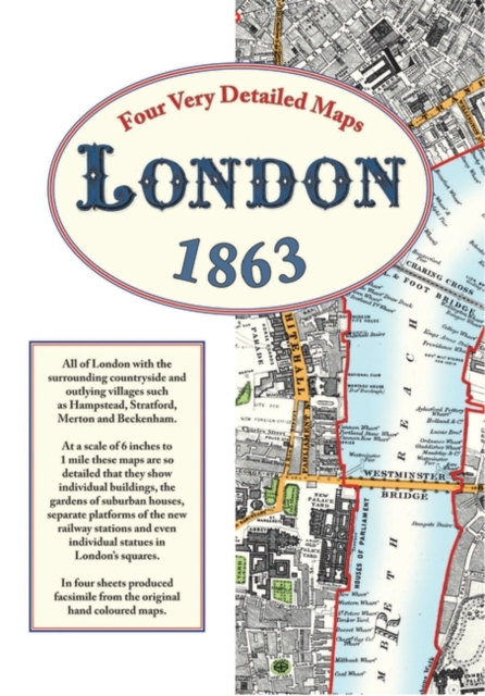 London Street Maps 1863, Sheet map, folded Book