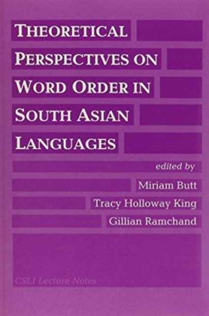 Theoretical Perspectives on Word Order in South Asian Languages, Paperback Book
