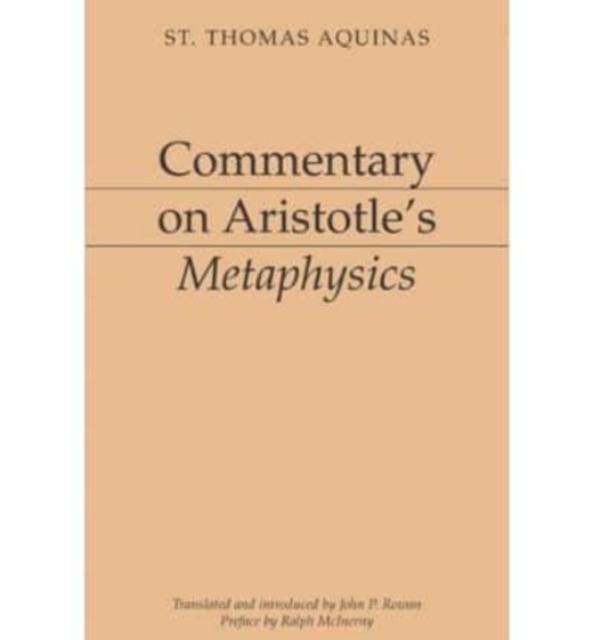 Commentary on Aristotle`s Metaphysics, Paperback / softback Book