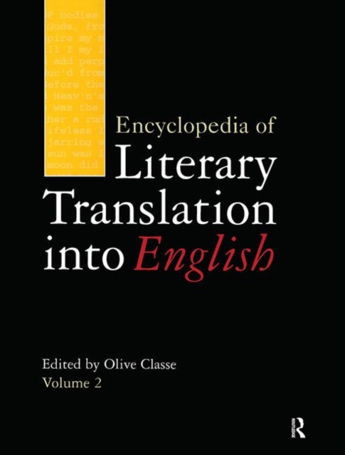 Encyclopedia of Literary Translation into English, Multiple-component retail product Book