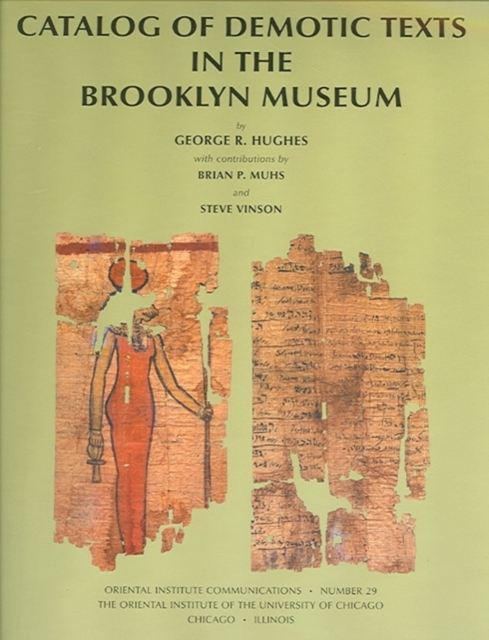 Catalog of Demotic Texts in the Brooklyn Museum, Paperback / softback Book