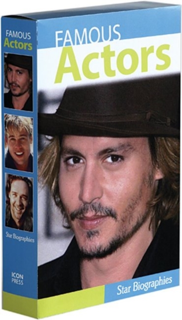 Famous Actors Box Set : Johnny Depp,Brad Pitt,Russell Crowe, Multiple copy pack Book