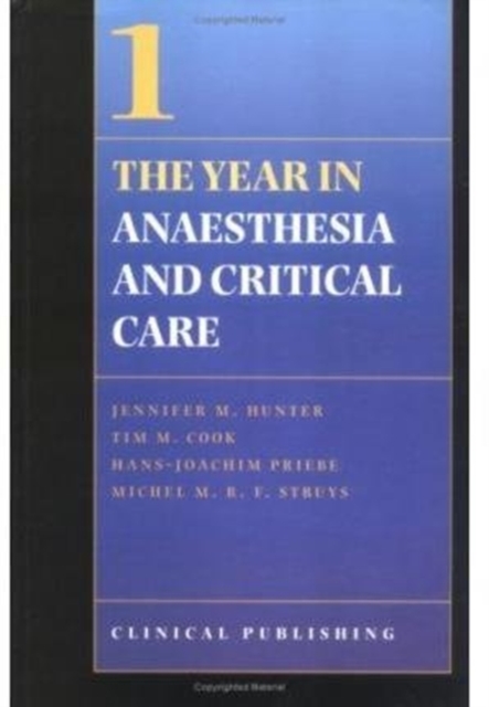 Anaesthesia and Critical Care : v. 1, Paperback / softback Book