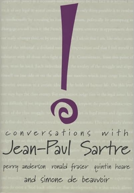 Conversations with Jean-Paul Sartre, Hardback Book