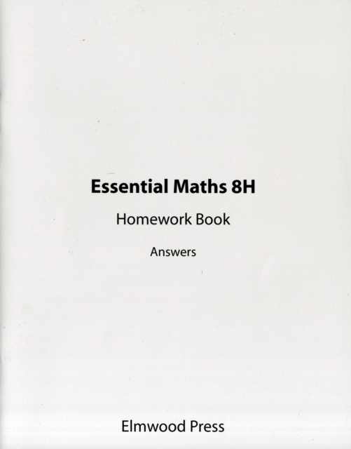 Essential Maths 8H Homework Answers, Paperback / softback Book