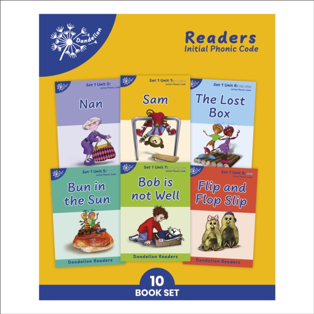 Phonic Books Dandelion Readers Set 1 Units 1-10 : Sounds of the alphabet and adjacent consonants, Multiple-component retail product, slip-cased Book