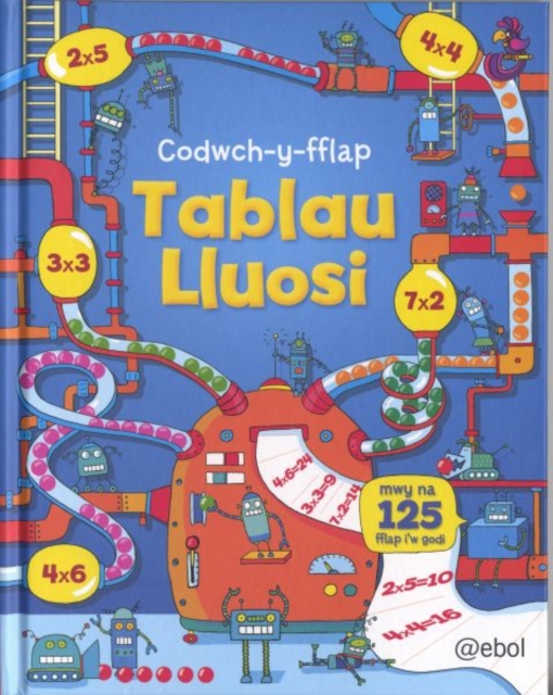 Tablau Lluosi Codwch-y-Fflap, Hardback Book