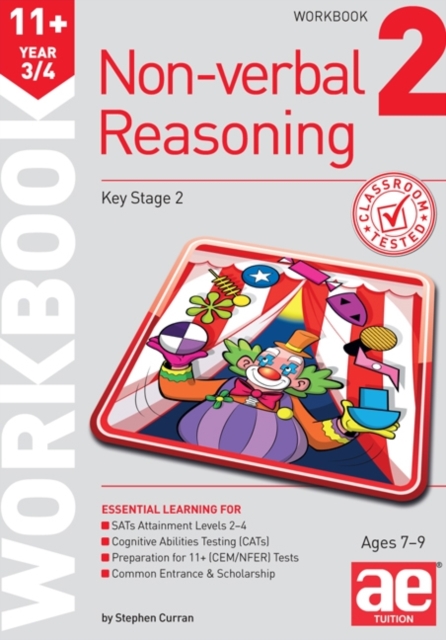 11+ Non-Verbal Reasoning Year 3/4 Workbook 2 : Including Multiple Choice Test Technique, Paperback / softback Book