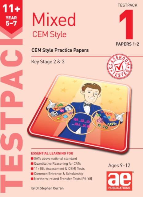 11+ Mixed CEM Style Testpack 1 Papers 1-2 : CEM Style Practice Papers, Paperback / softback Book