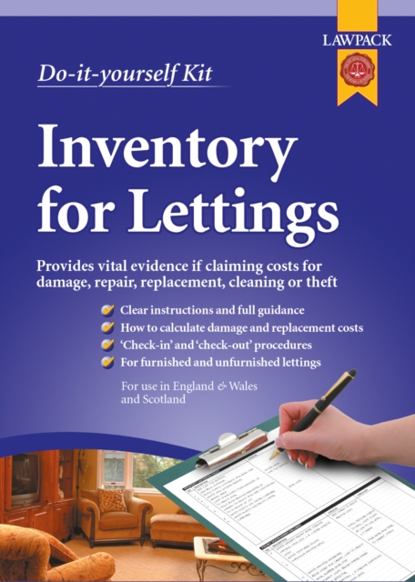 Lawpack Inventory for Lettings DIY Kit, Kit Book