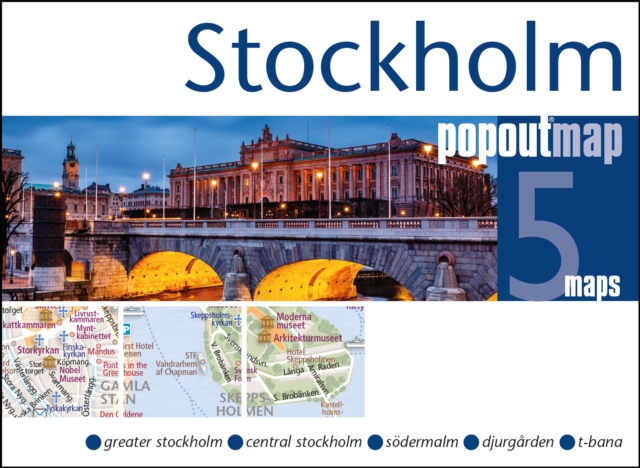 Stockholm PopOut Map : Handy, pocket size, pop-up map of Stockholm, Sheet map, folded Book