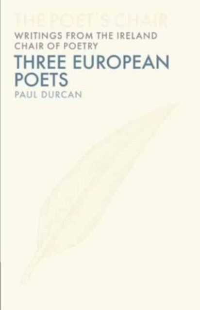 Three European Poets, Hardback Book