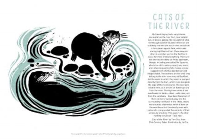 Tom Cox's 21st Century Yokel Poster - Cats of The River, Poster Book