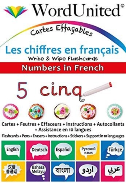 Numbers in French : Write & Wipe Flashcards, Loose-leaf Book