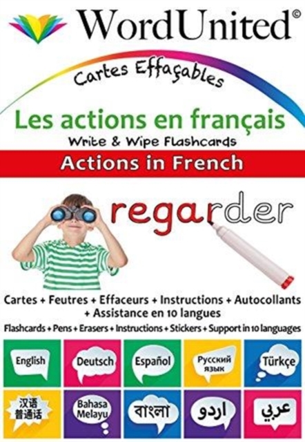 Actions in French : Write & Wipe Flashcards, Loose-leaf Book
