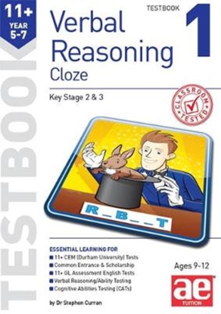 11+ Verbal Reasoning Year 5-7 Cloze Testbook 1, Paperback / softback Book