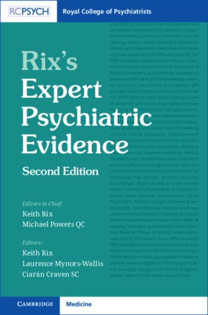 Rix's Expert Psychiatric Evidence, Mixed media product Book
