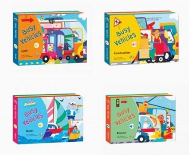 BUSY VEHICLES BOOKS, Multiple-component retail product, boxed Book