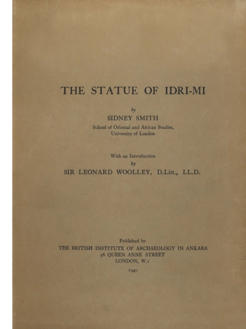 The Statue of Idri-mi, PDF eBook