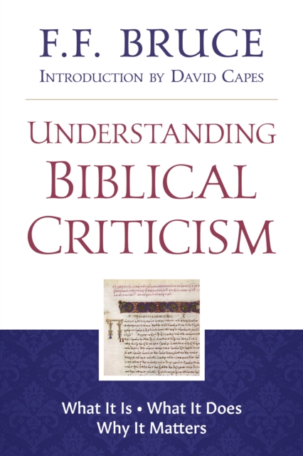 Understanding Biblical Criticism : What It Is * What It Does * Why It Matters, EPUB eBook