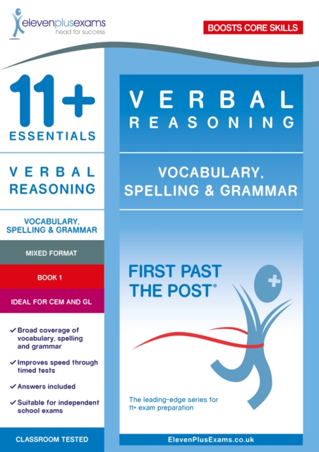11+ Essentials Verbal Reasoning: Vocabulary, Spelling & Grammar Book 1, Paperback / softback Book