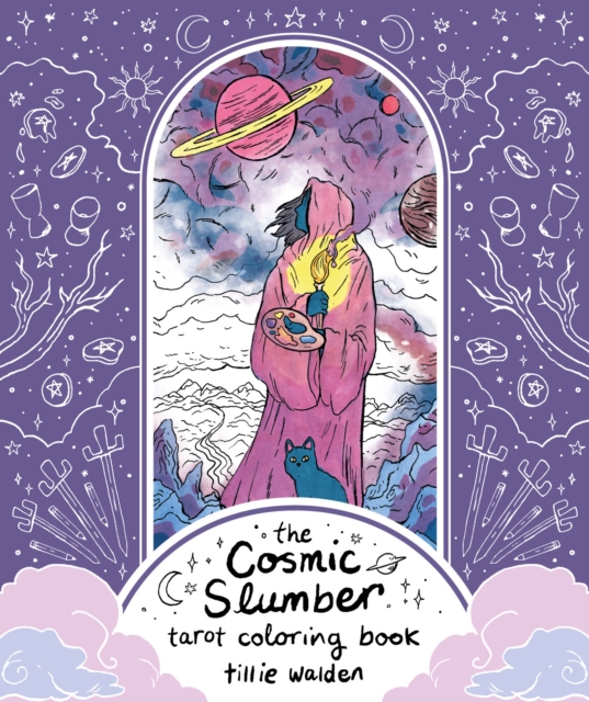 The Cosmic Slumber Tarot Coloring Book, Paperback / softback Book