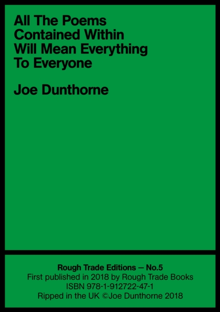 All The Poems Contained Within Will Mean Everything To Everyone, EPUB eBook