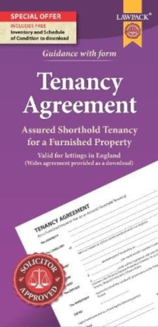 Furnished Tenancy Agreement Form Pack : How to Create a Tenancy Agreement for an Furnished House or Flat in England, Paperback / softback Book