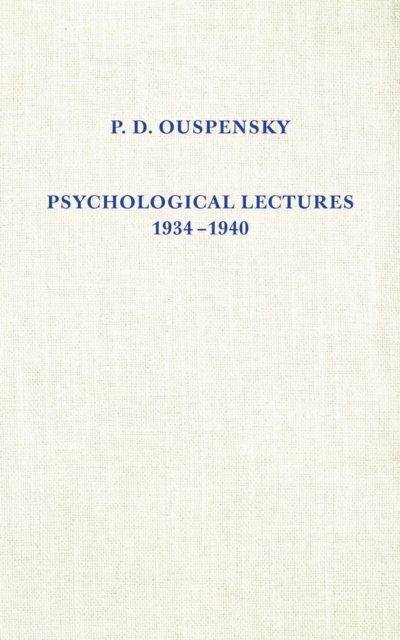 Psychological Lectures 1934-1940, EPUB eBook