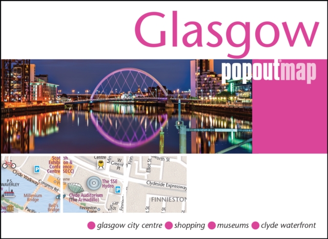 Glasgow PopOut Map, Sheet map, folded Book