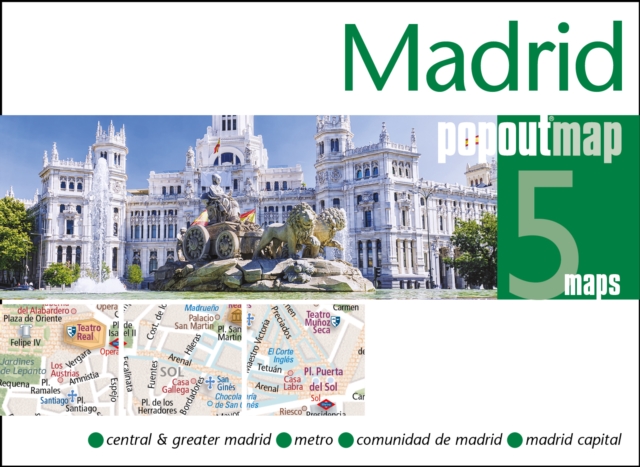 Madrid PopOut Map, Sheet map, folded Book