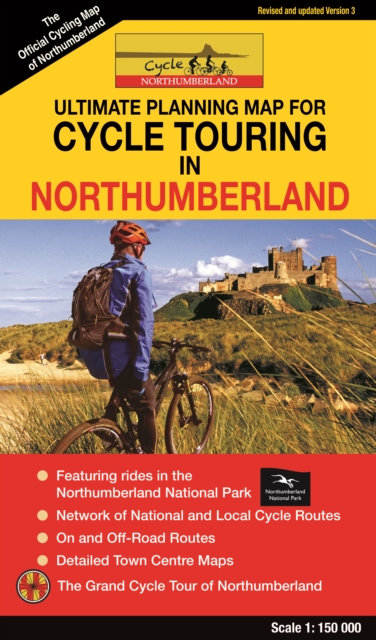 Cycle Touring Map of Northumberland - REV.3, Sheet map Book