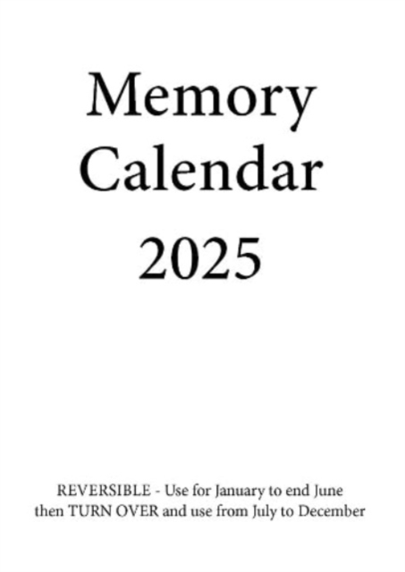 Memory Calendar - 2025, Calendar Book