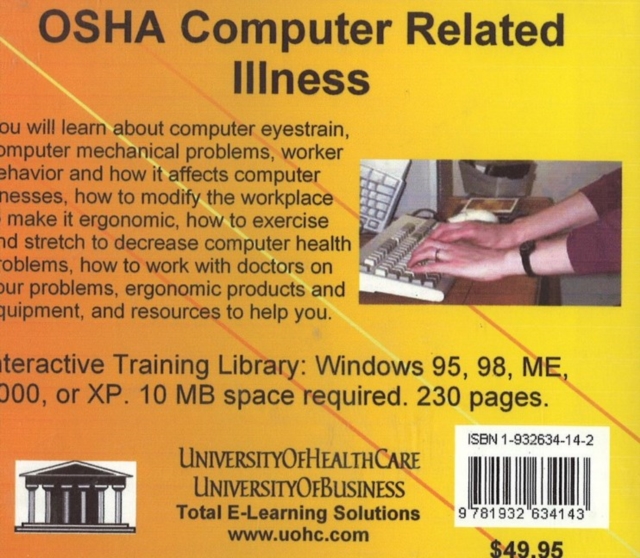 OSHA Computer Related Illness, CD-ROM Book