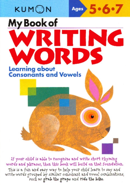 My Book of Writing Words: Consonants andVowels, Paperback / softback Book