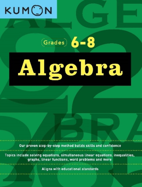 Algebra Workbook Grades 6-8, Paperback / softback Book