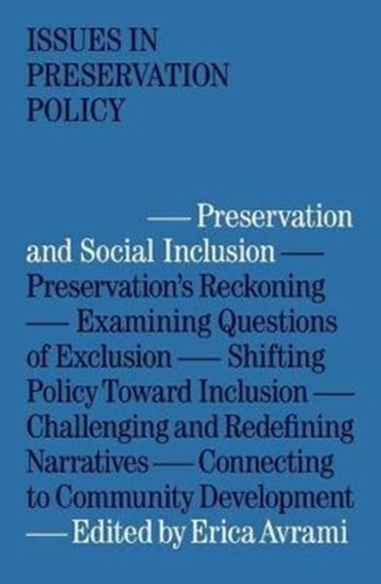 Preservation and Social Inclusion, Paperback / softback Book