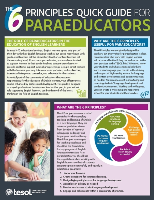 The 6 Principles (R) Quick Guide for Paraeducators: Pack of 5, Paperback / softback Book