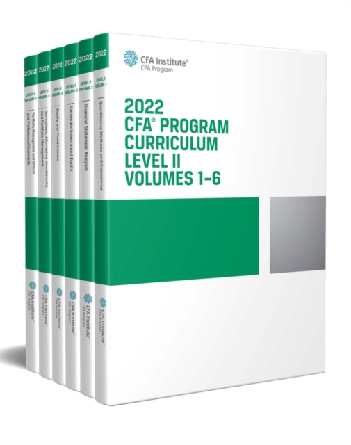 2022 CFA Program Curriculum Level II Box Set, Paperback / softback Book