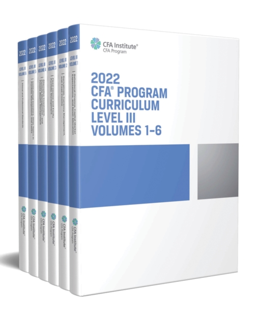 2022 CFA Program Curriculum Level III Box Set, Paperback / softback Book