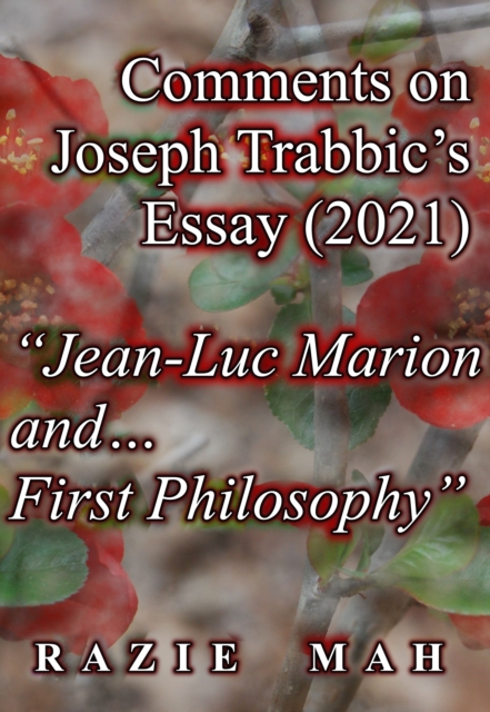 Comments on Joseph Trabbic's Essay (2021) "Jean-Luc Marion and ... First Philosophy", EPUB eBook