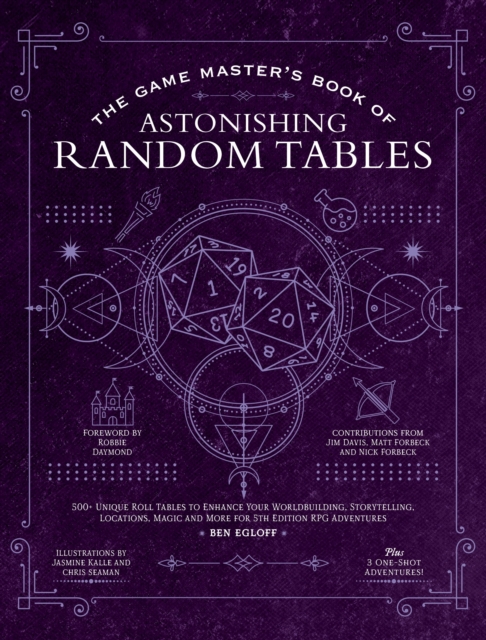 The Game Master's Book of Astonishing Random Tables : 300+ Unique Roll Tables to Enhance Your Worldbuilding, Storytelling, Locations, Magic and More for 5th Edition RPG Adventures, Hardback Book