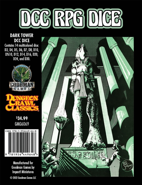 DCC RPG Dice: Dark Tower DCC Dice, Book Book